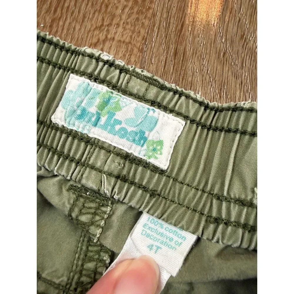 OshKosh B'gosh Girls Olive Green Ruffle Hem Shorts 4T